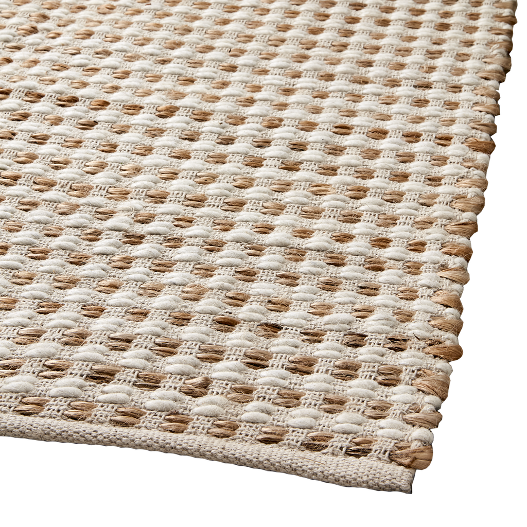 VENDELA matta XS 150x80 cm, beige/elfenben