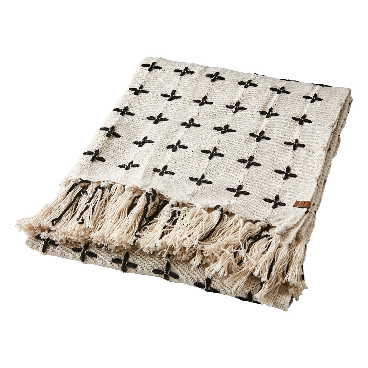 MAJA Filt, Elfenben/svart