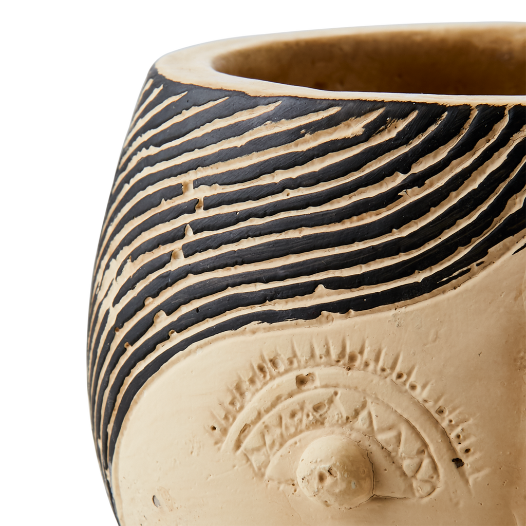 CAMILLE Kruka XS, Beige/svart