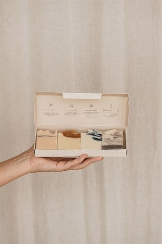 Azur Sample Set | 4 Natural Soap Bars | Handmade