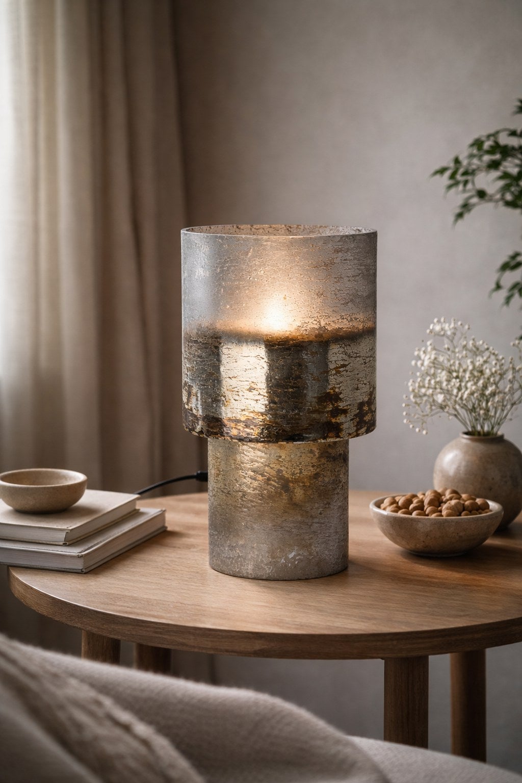 ELDOR Bordslampa, Silver
