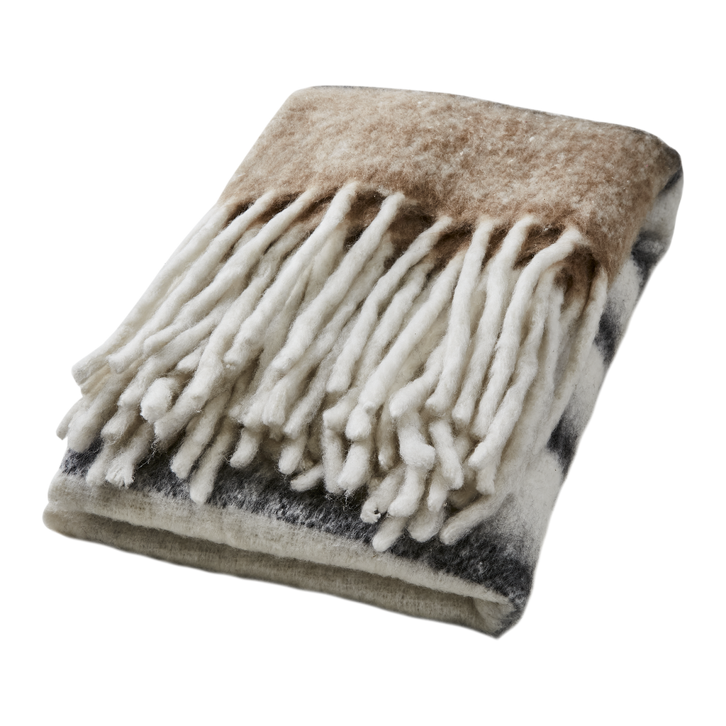FRASSE Filt, Beige/svart/vit