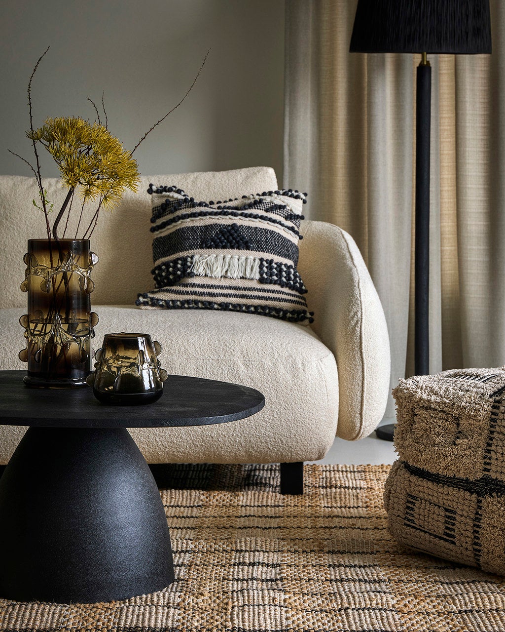 VENDELA matta XL 300x200 cm, svart