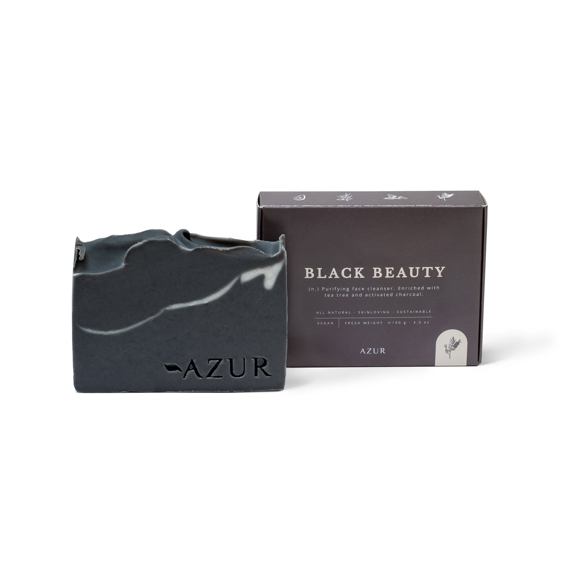 Azur Black Beauty | Natural Soap Bar | Handmade