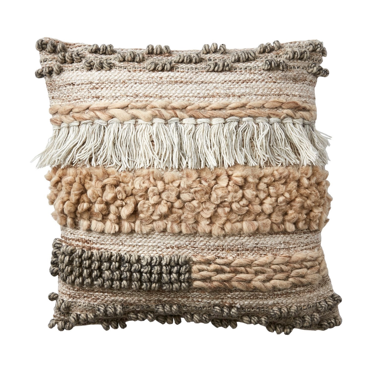 MINNA Kuddfodral, Beige/grå