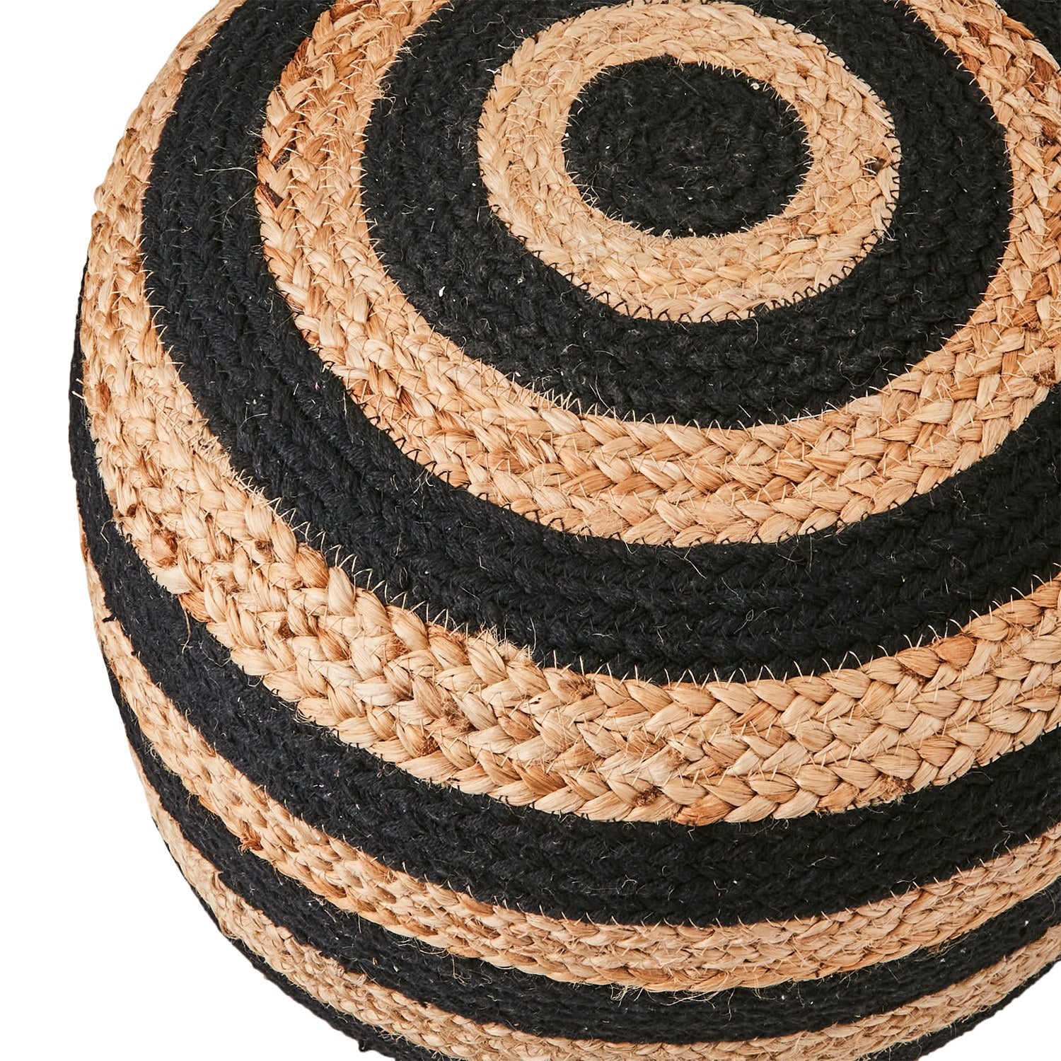 JUNI Sittpuff, Svart/natur