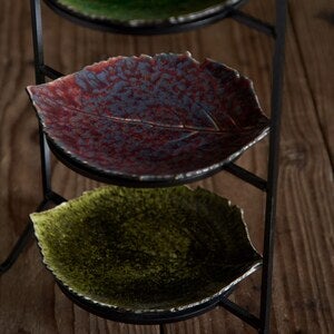 Riviera Hydrangea leaf - forest green 22cm