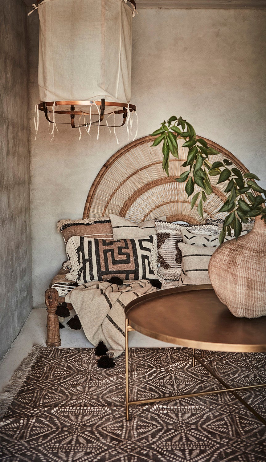 FERNANDO Kuddfodral, Natur/svart/rost