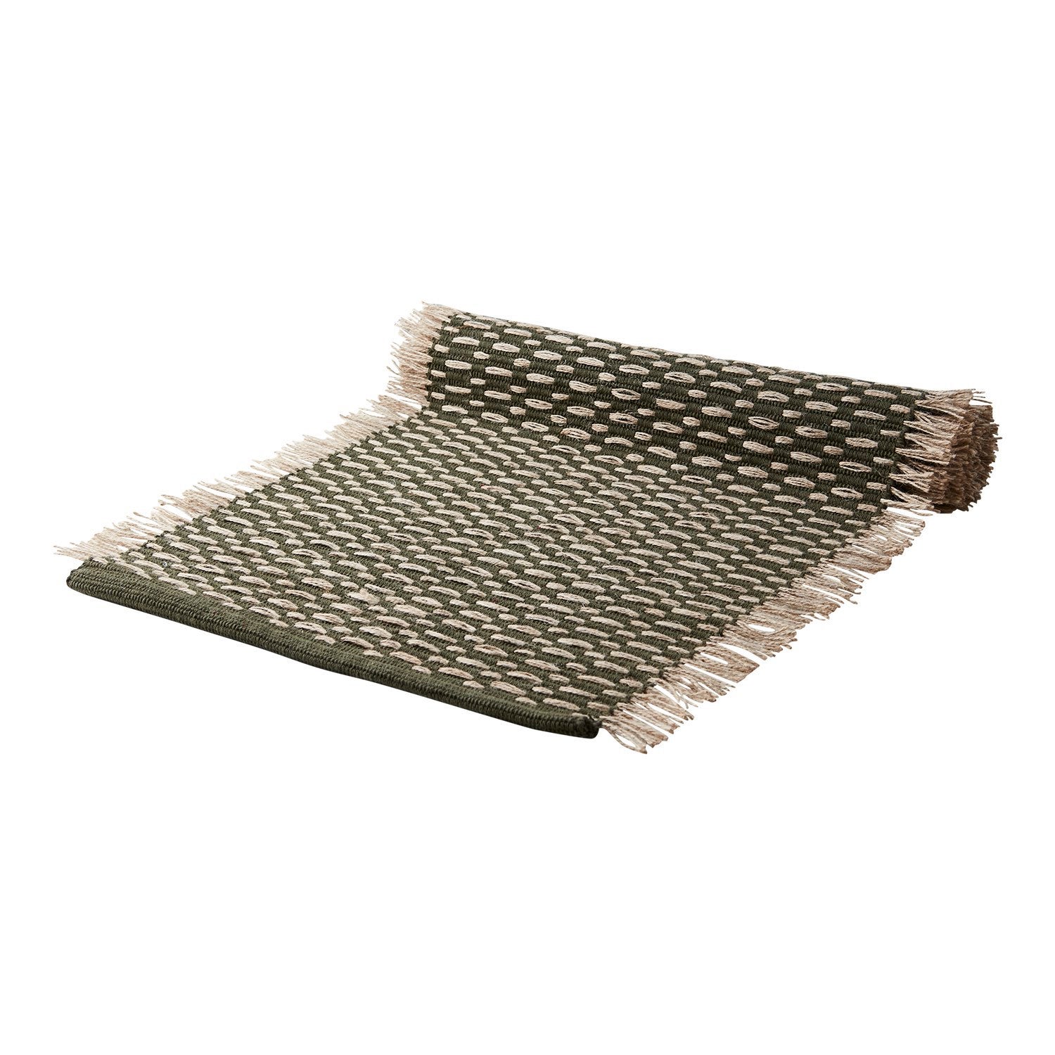 ELINA Löpare, Grön/beige