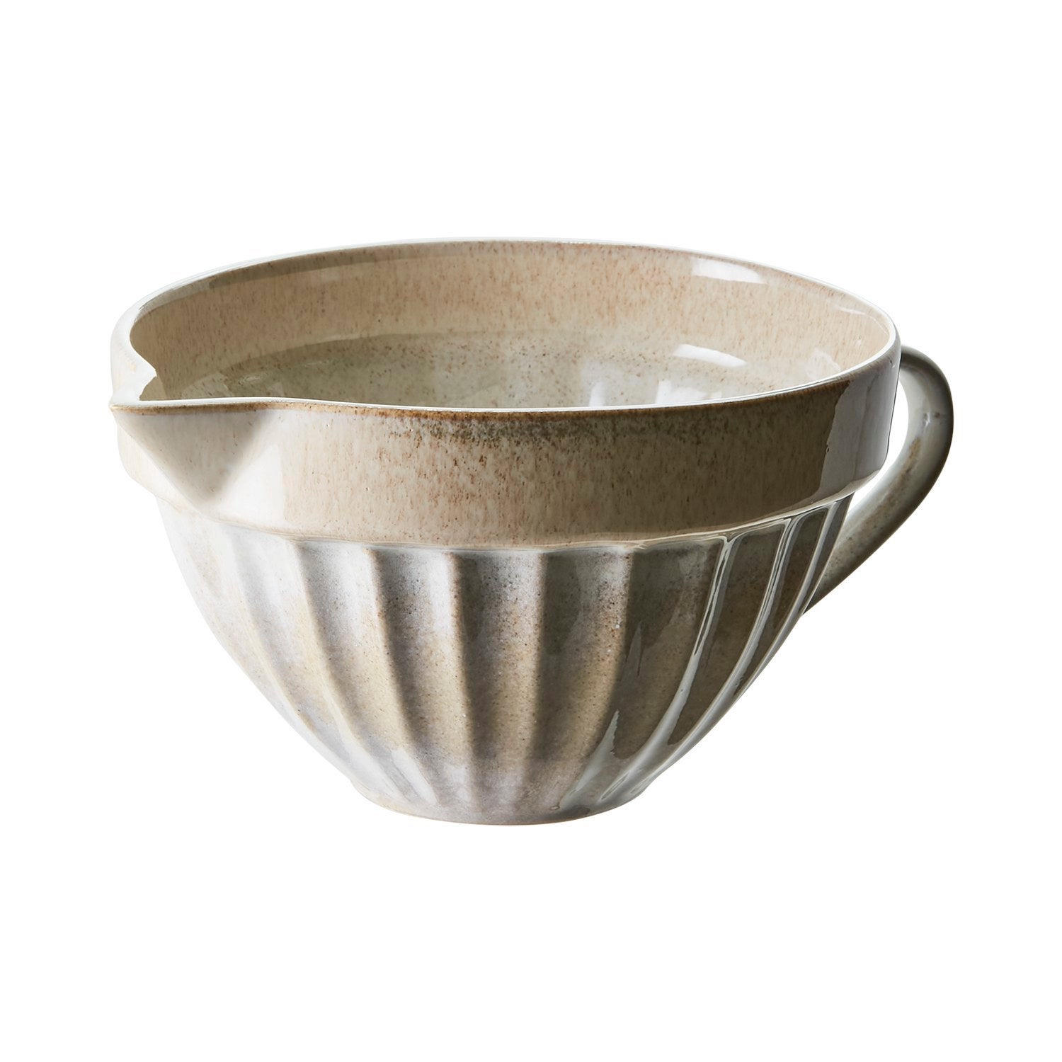 COSTA Skål med pip, Mörkgrön/brun