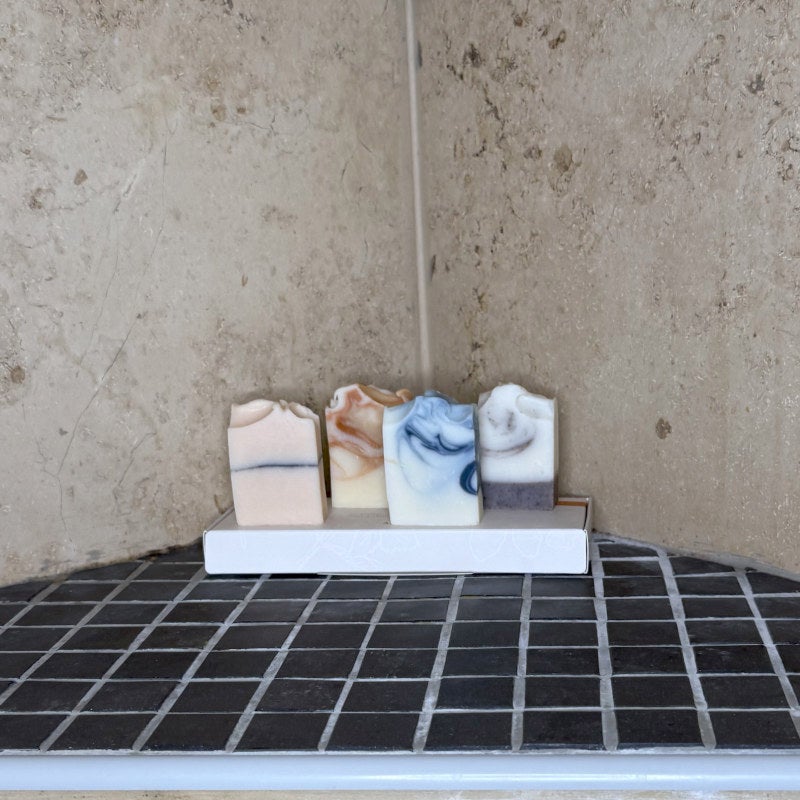 Azur Sample Set | 4 Natural Soap Bars | Handmade