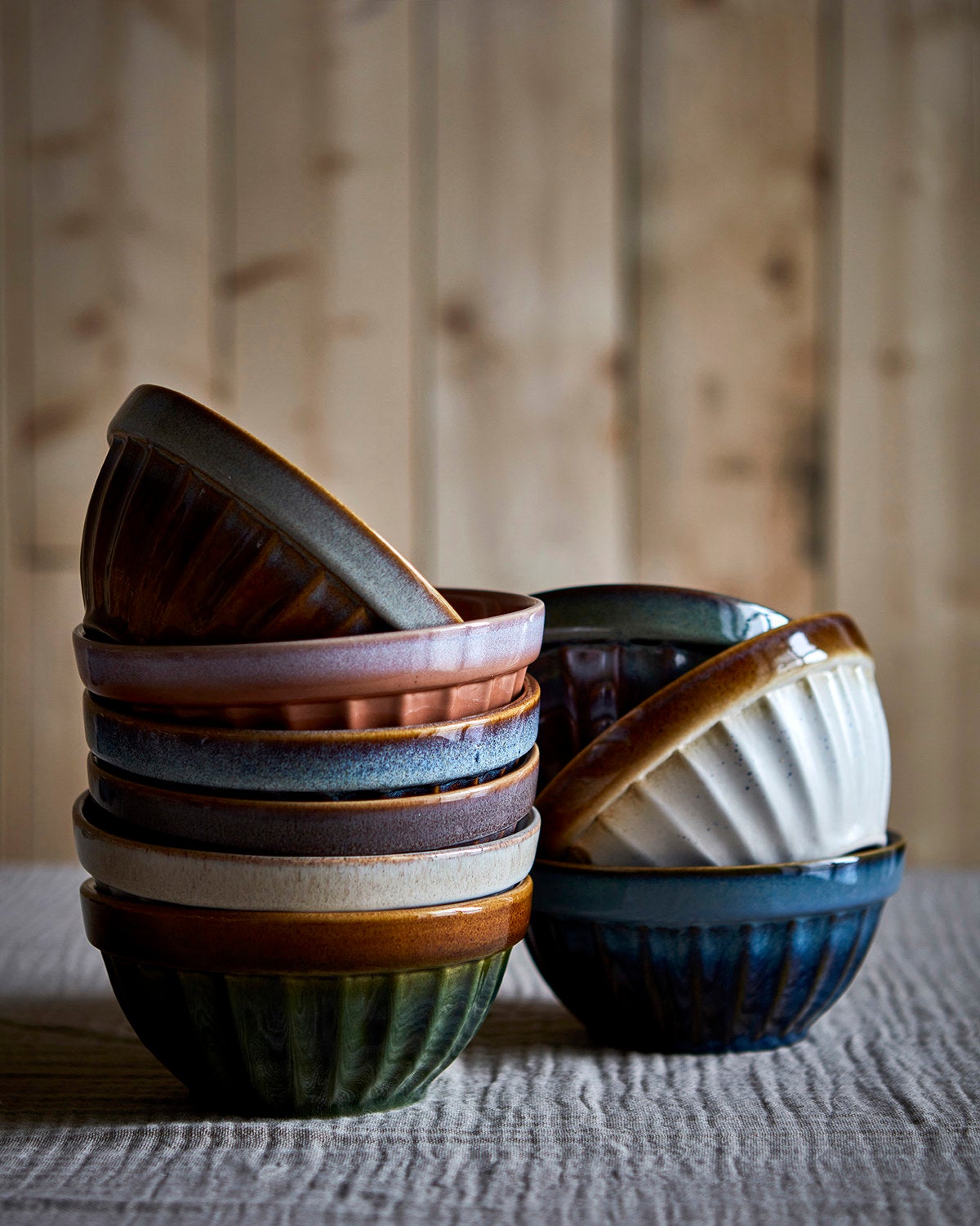 COSTA Skål S, Brun/flerfärgad