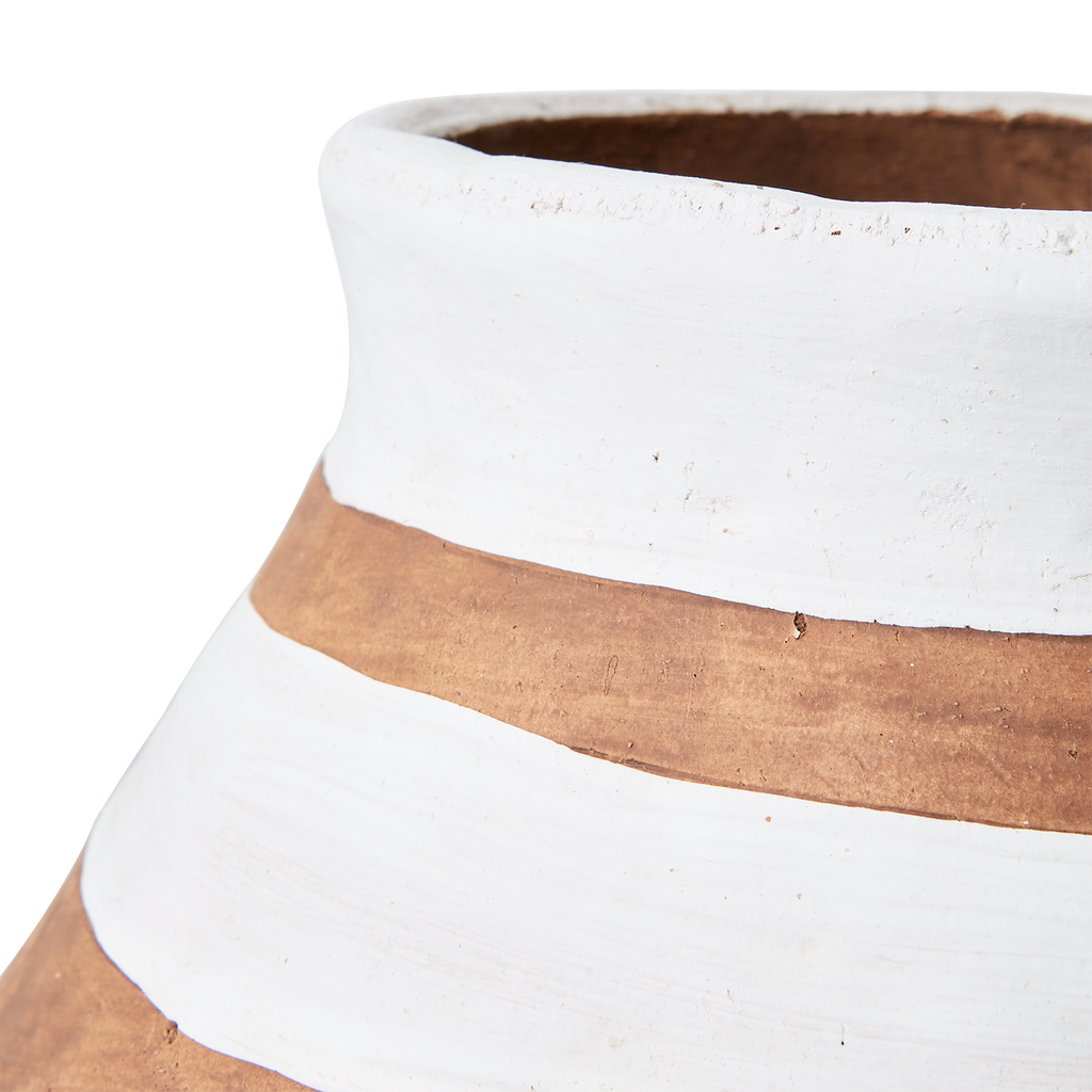 CAMILLE Kruka M, Vit/brun