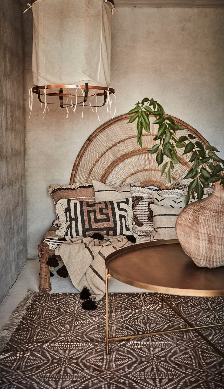 FERNANDO Kuddfodral, Natur/svart/rost