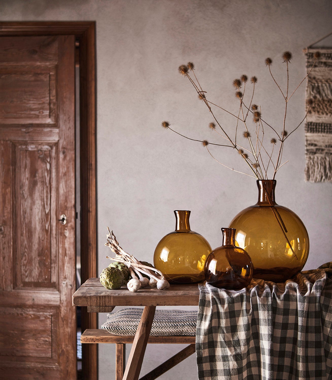 INGRID Bordsduk, Lila/elfenben