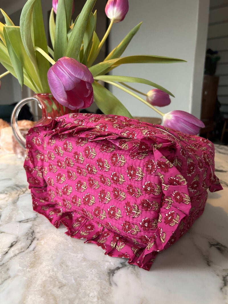 Necessär rosa röd