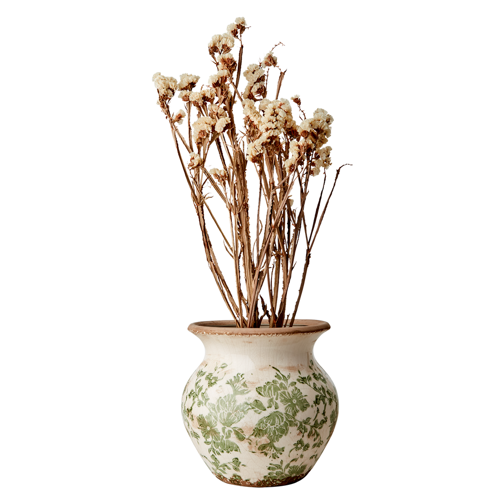 VICTORIA Urna M, Vit/grön