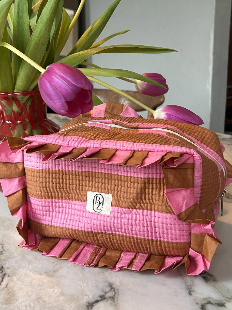 Necessär rosa brun