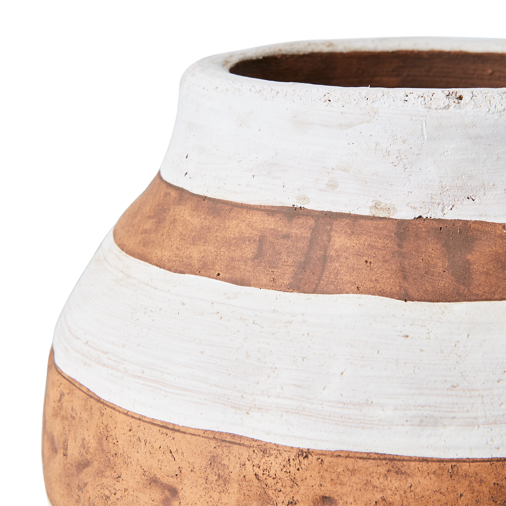 CAMILLE Kruka M, Vit/brun