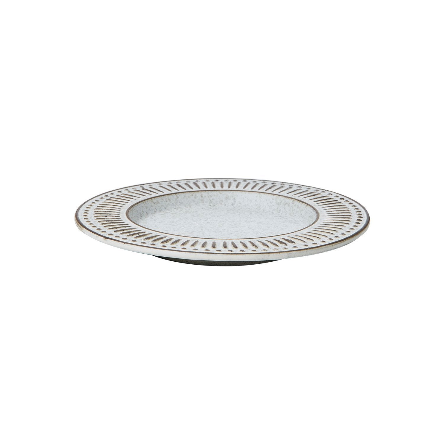 ANTONIA Tallrik, Grå/elfenben