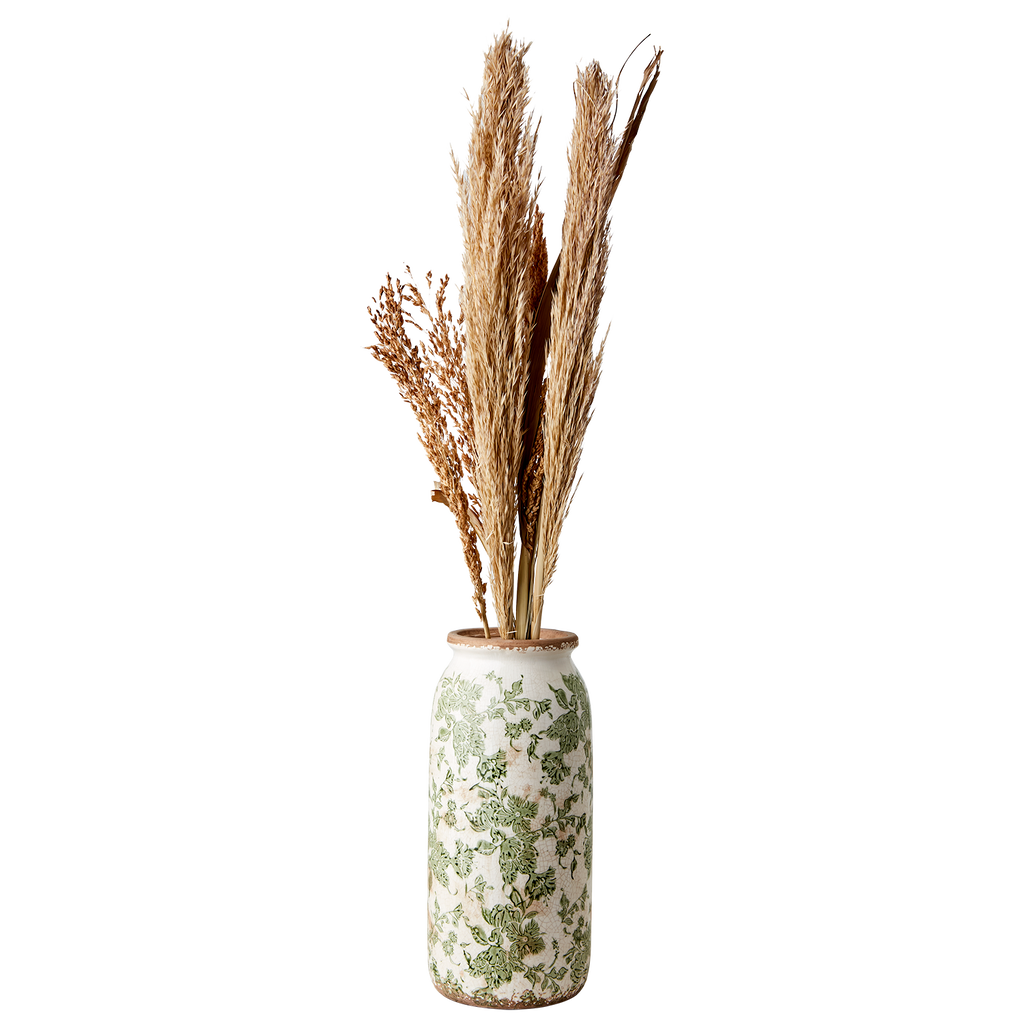 VICTORIA Urna M, Vit/grön