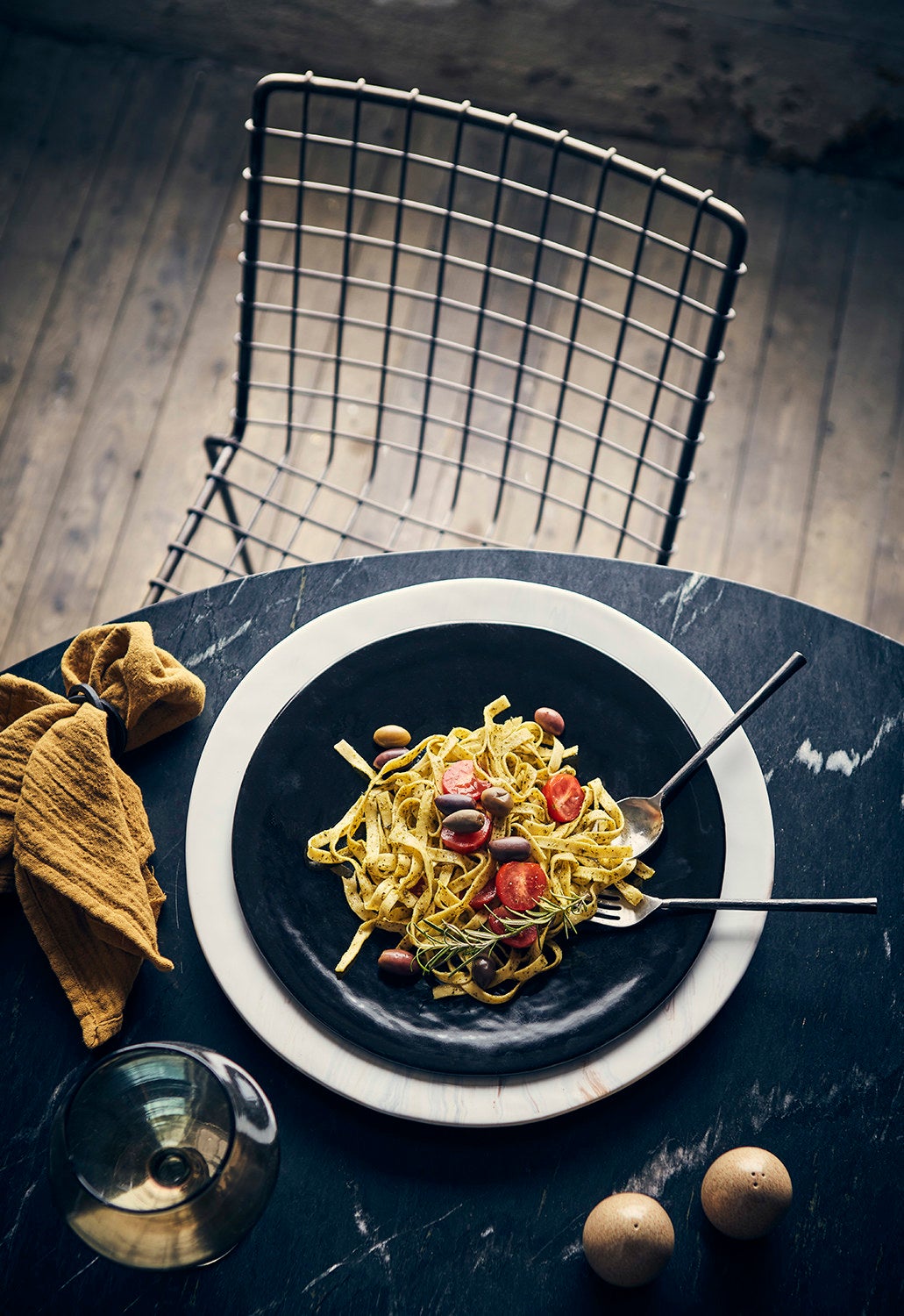 ODIN Servettring, set om 4, Svart