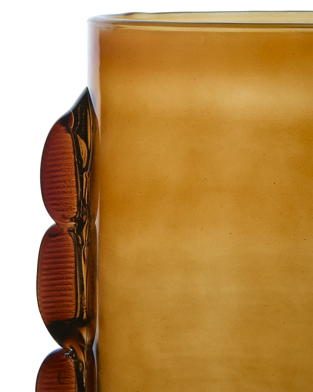 MIMOSA vas, bärnsten Ø16xH31 cm