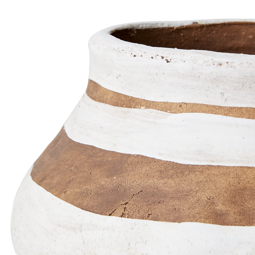 CAMILLE Kruka S, Vit/brun