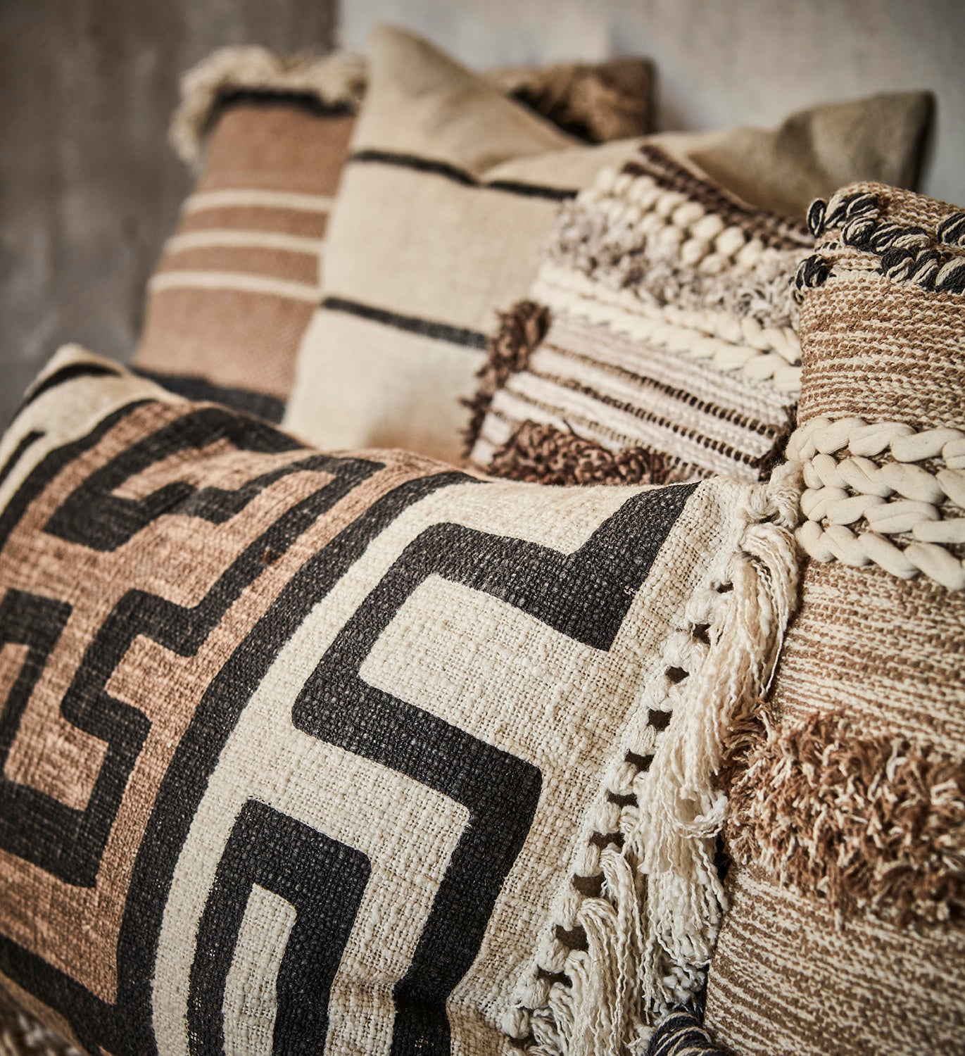 FERNANDO Kuddfodral, Natur/svart/rost