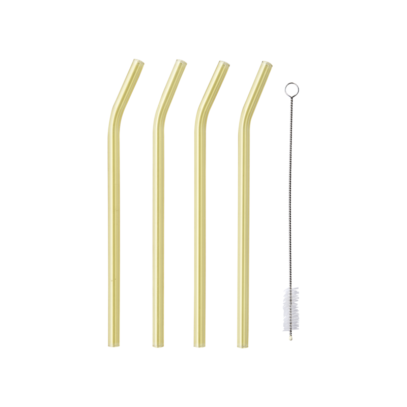 COCKTAIL Sugrör, 4-pack, Gul