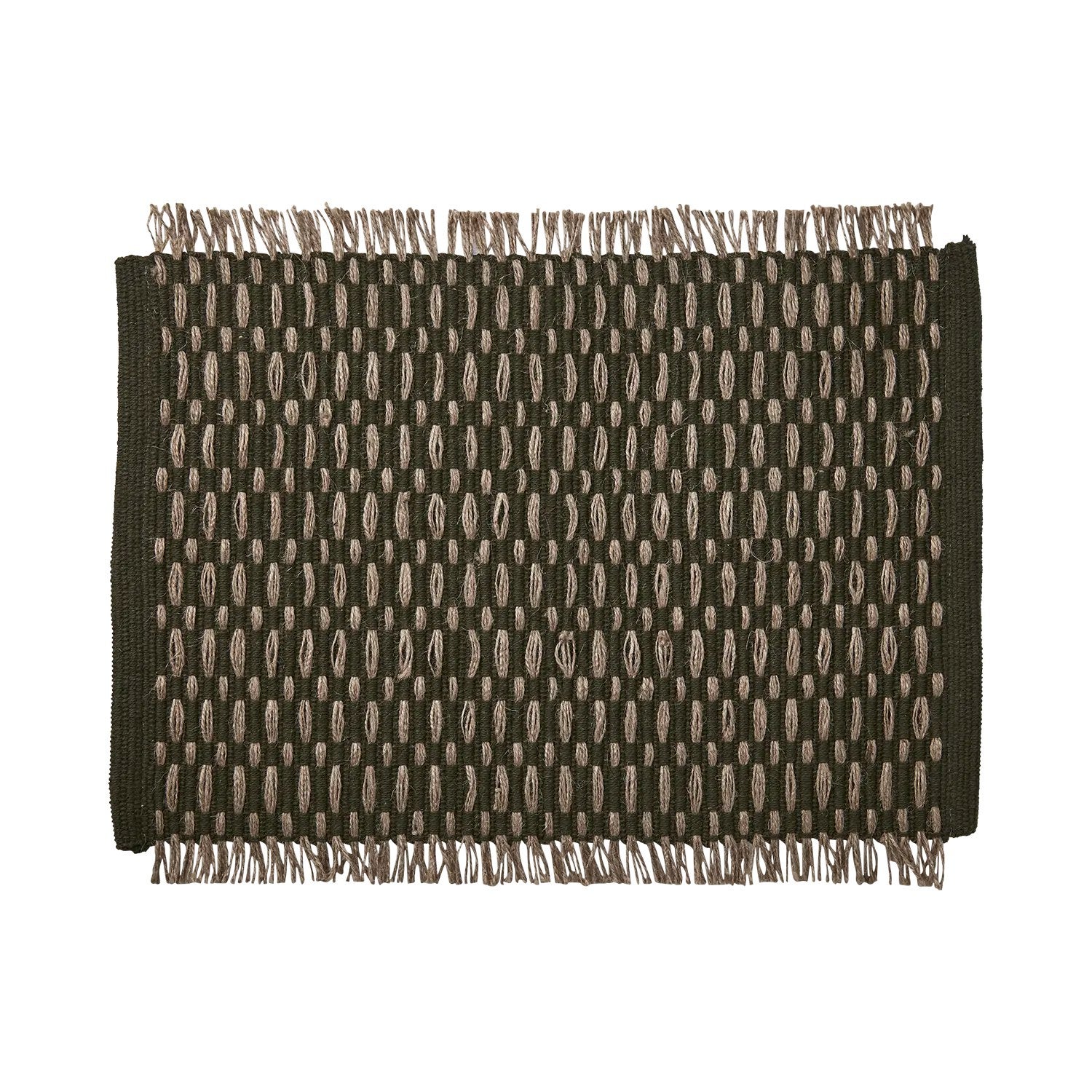 ELINA Tallriksunderlägg, Olivgrön/natur