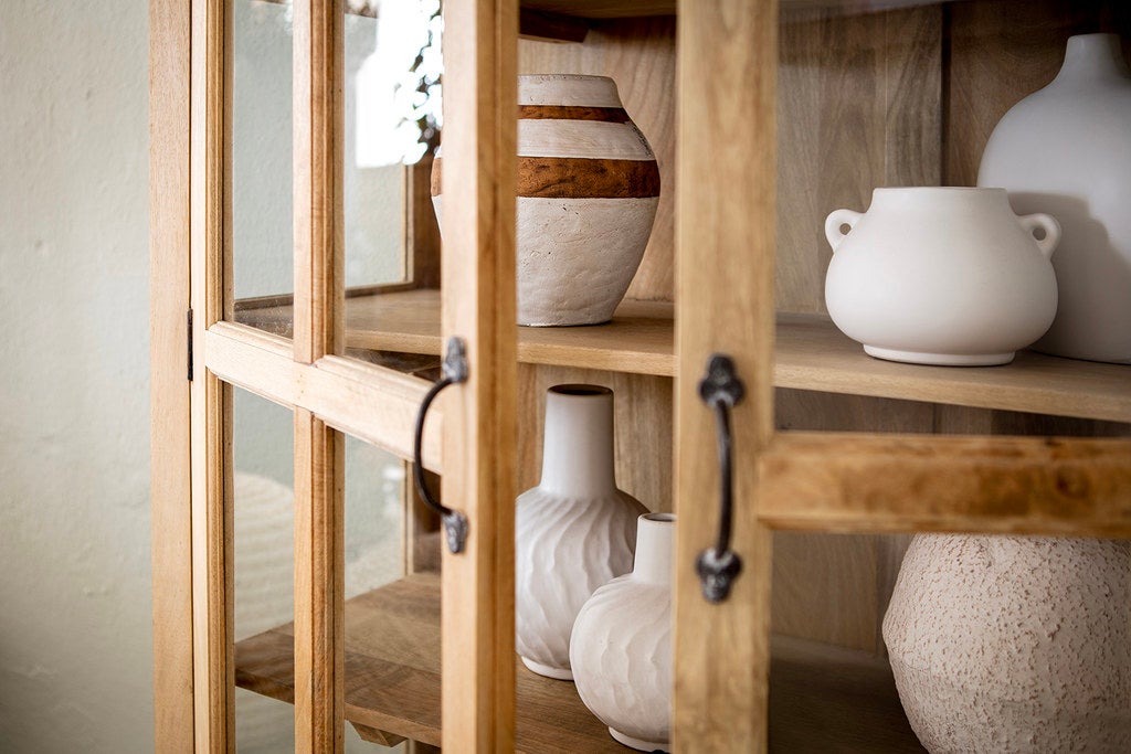 CAMILLE Kruka L, Beige/svart