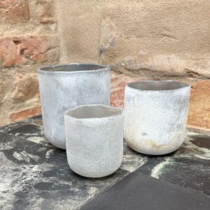 Halde Grå Ljuskopp 12 cm