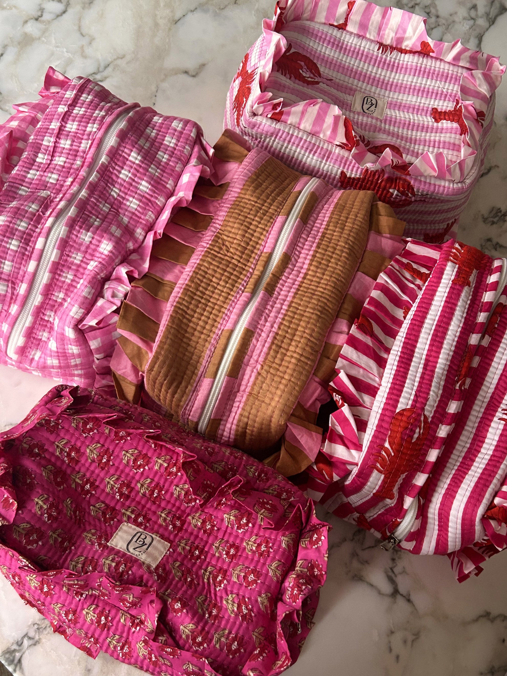 Necessär rosa brun