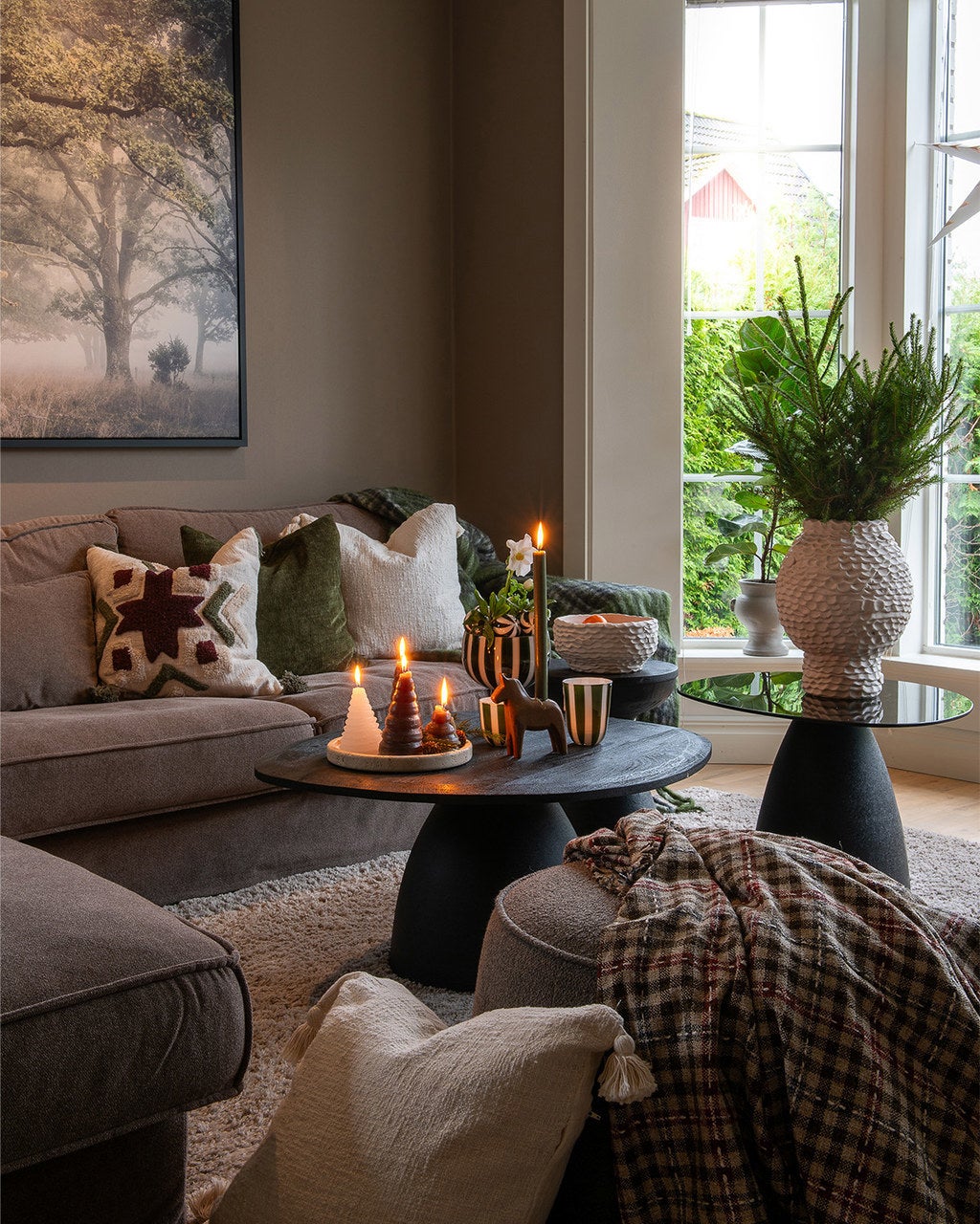 CREAM kruka L Ø31xH42 cm, elfenben