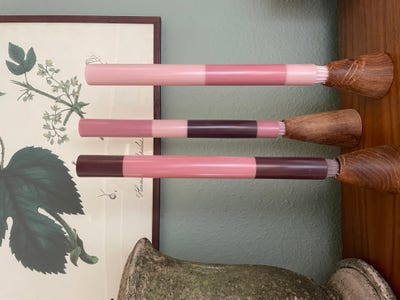 Ljus 3-pack 30cm Dusty Rose Layered 19h