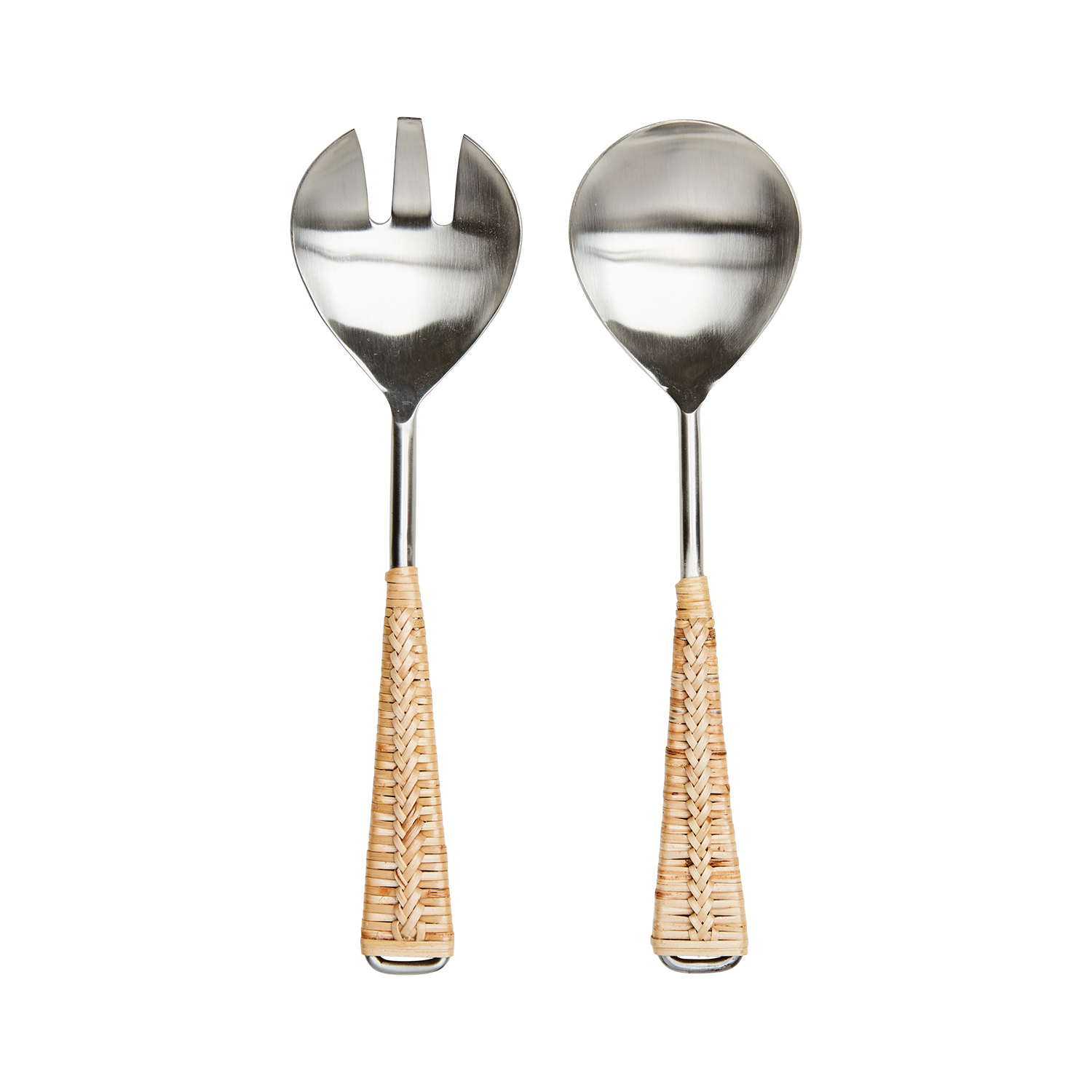 ODIN Salladsbestick, Silverfärgad/natur