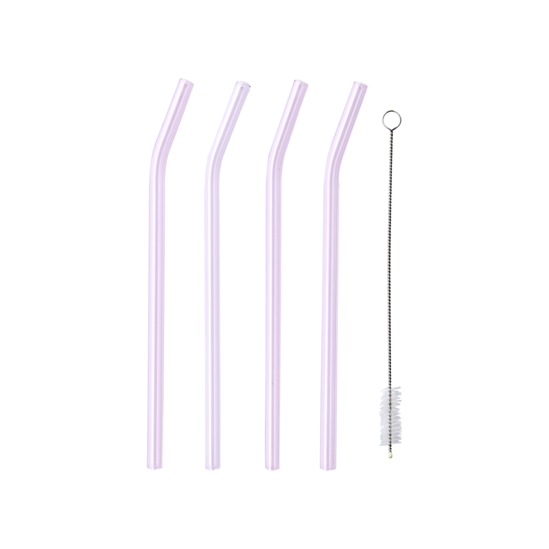 COCKTAIL Sugrör, 4-pack, Rosa