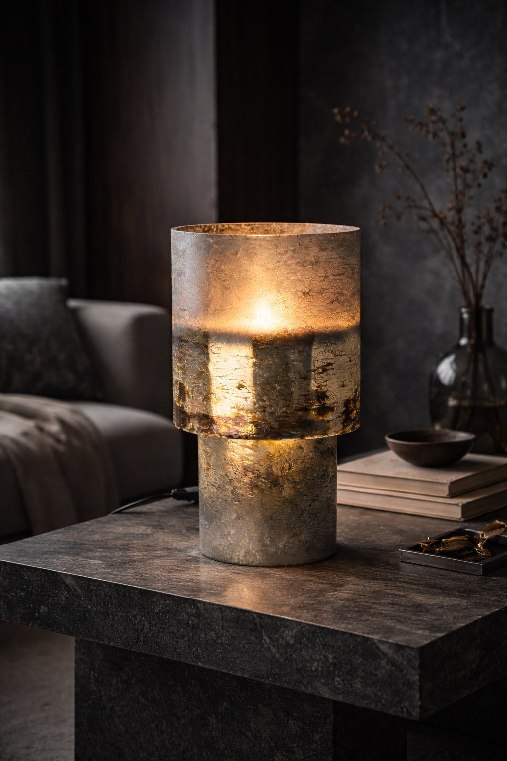 ELDOR Bordslampa, Silver