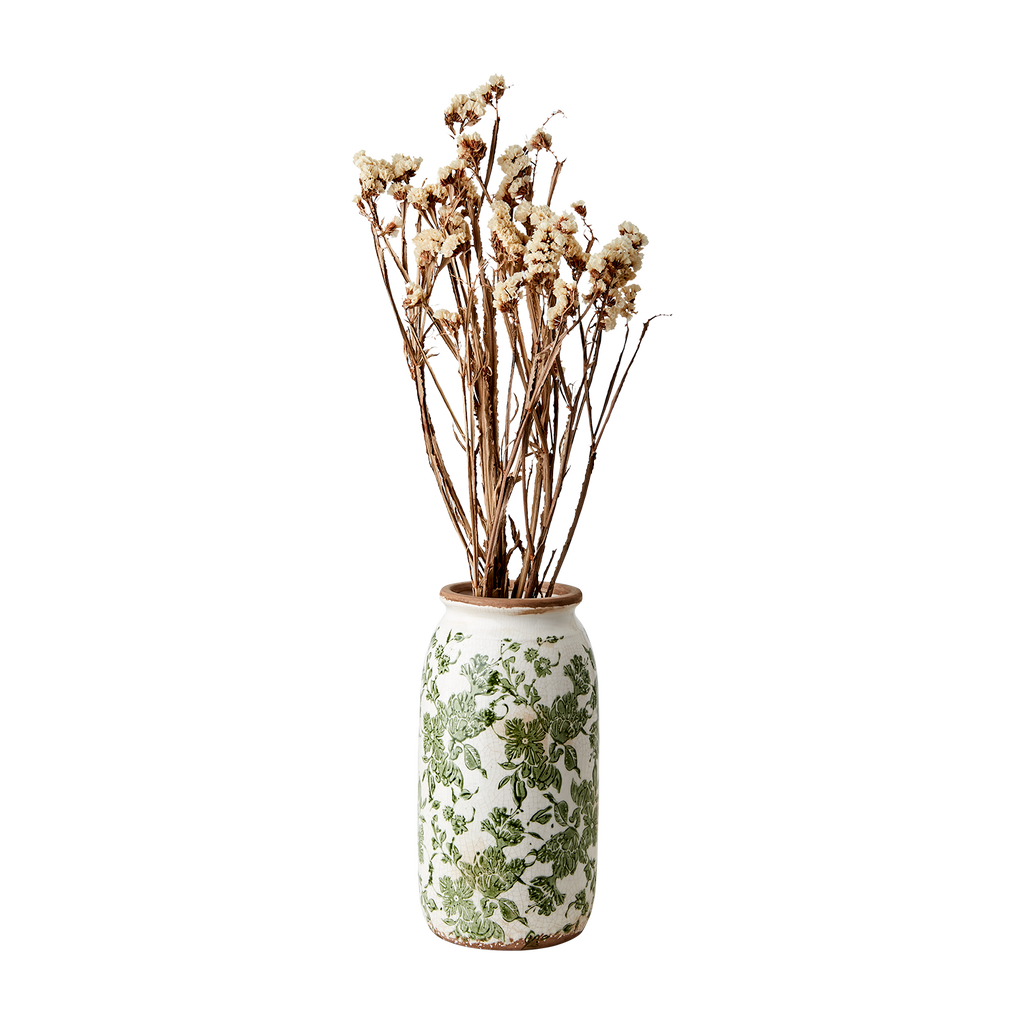 VICTORIA Urna S, Vit/grön