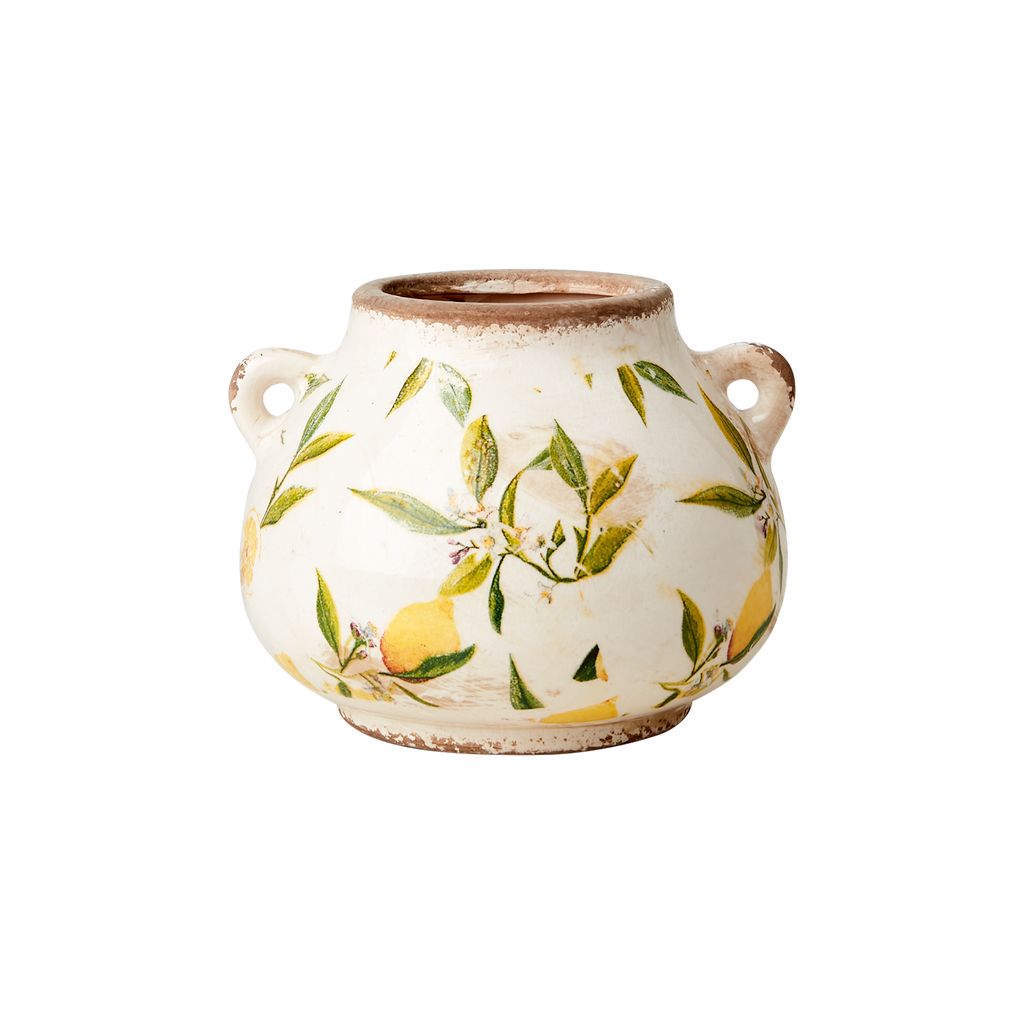 LEMONA Urna, Vit/grön/gul