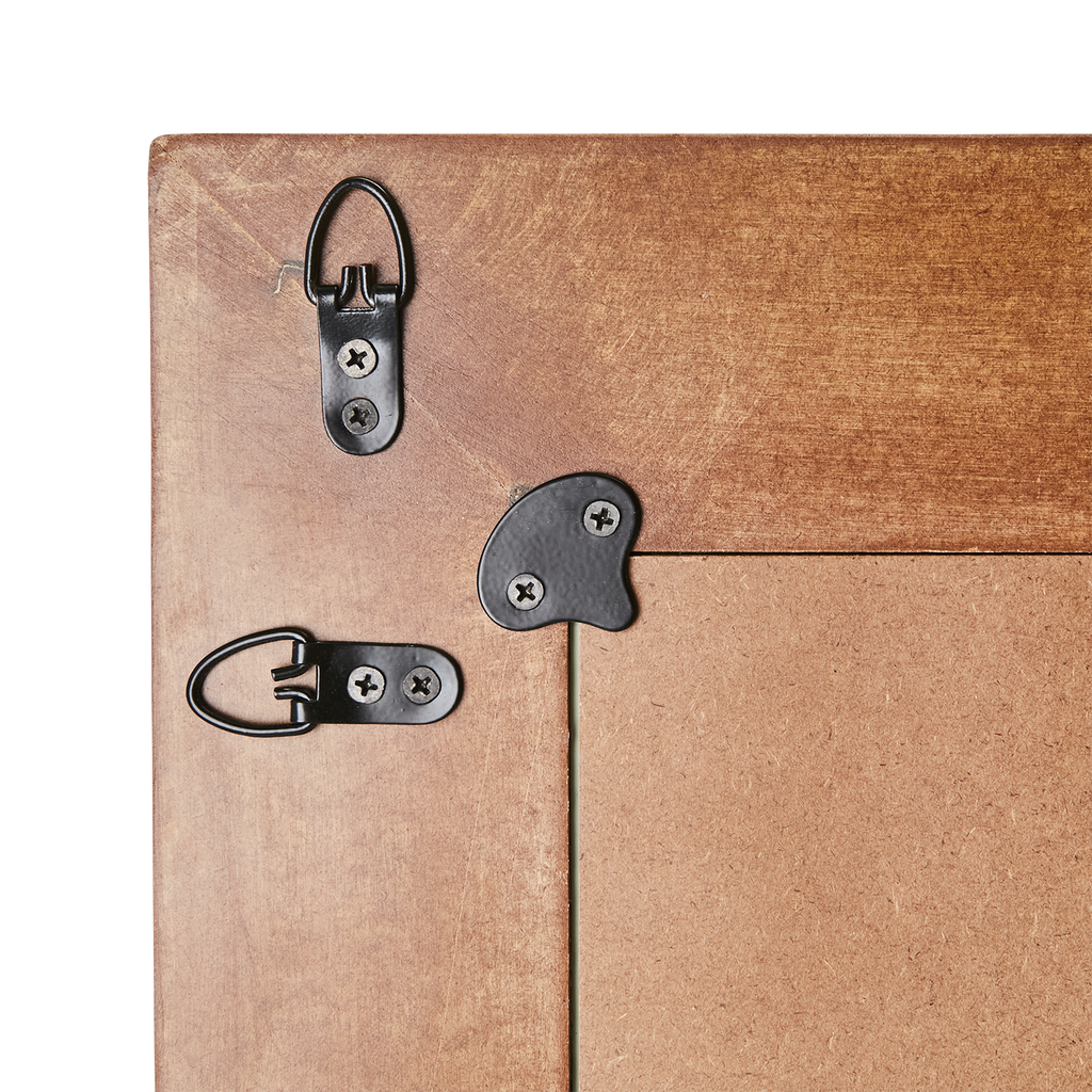 CARVE spegel, rektangulär brun 60x90 cm