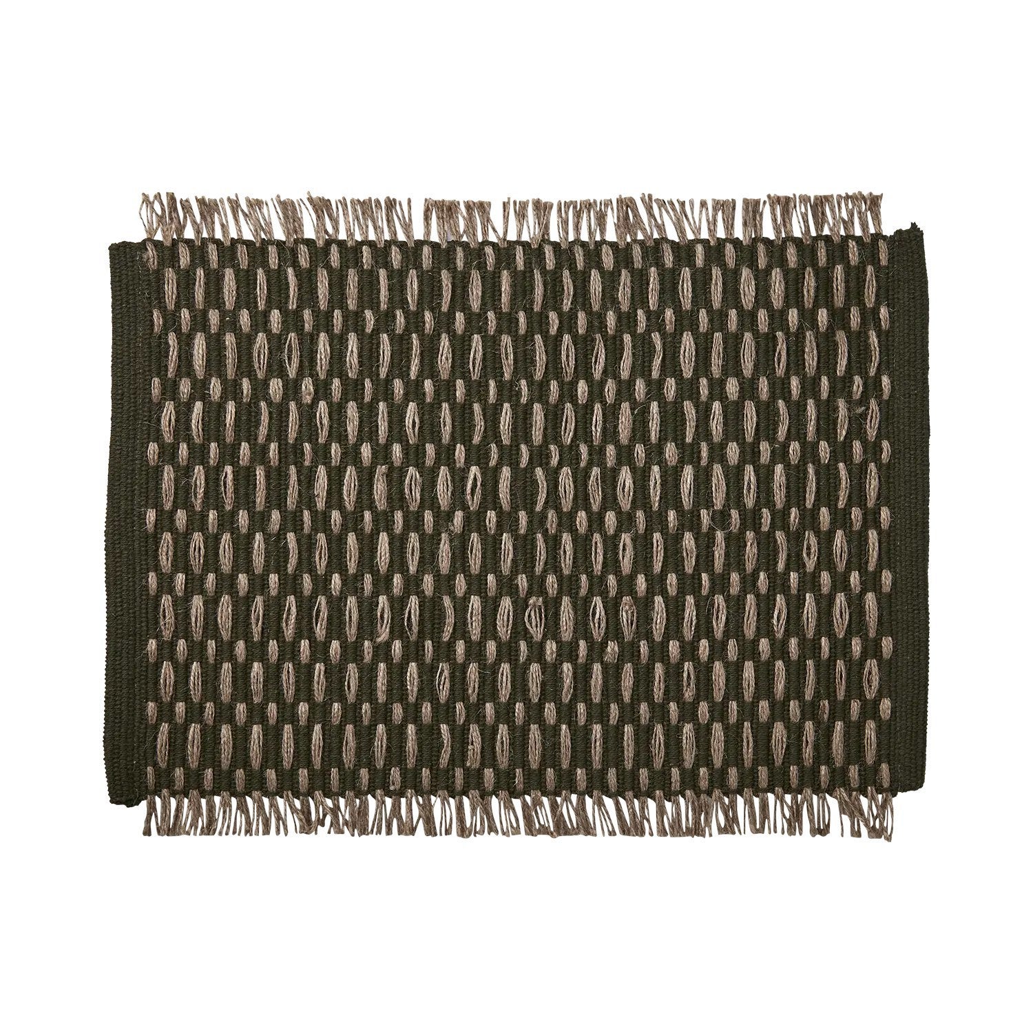 ELINA Tallriksunderlägg, Olivgrön/natur