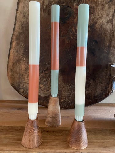 Ljus 3-pack 30cm Pine tree Layered 19h