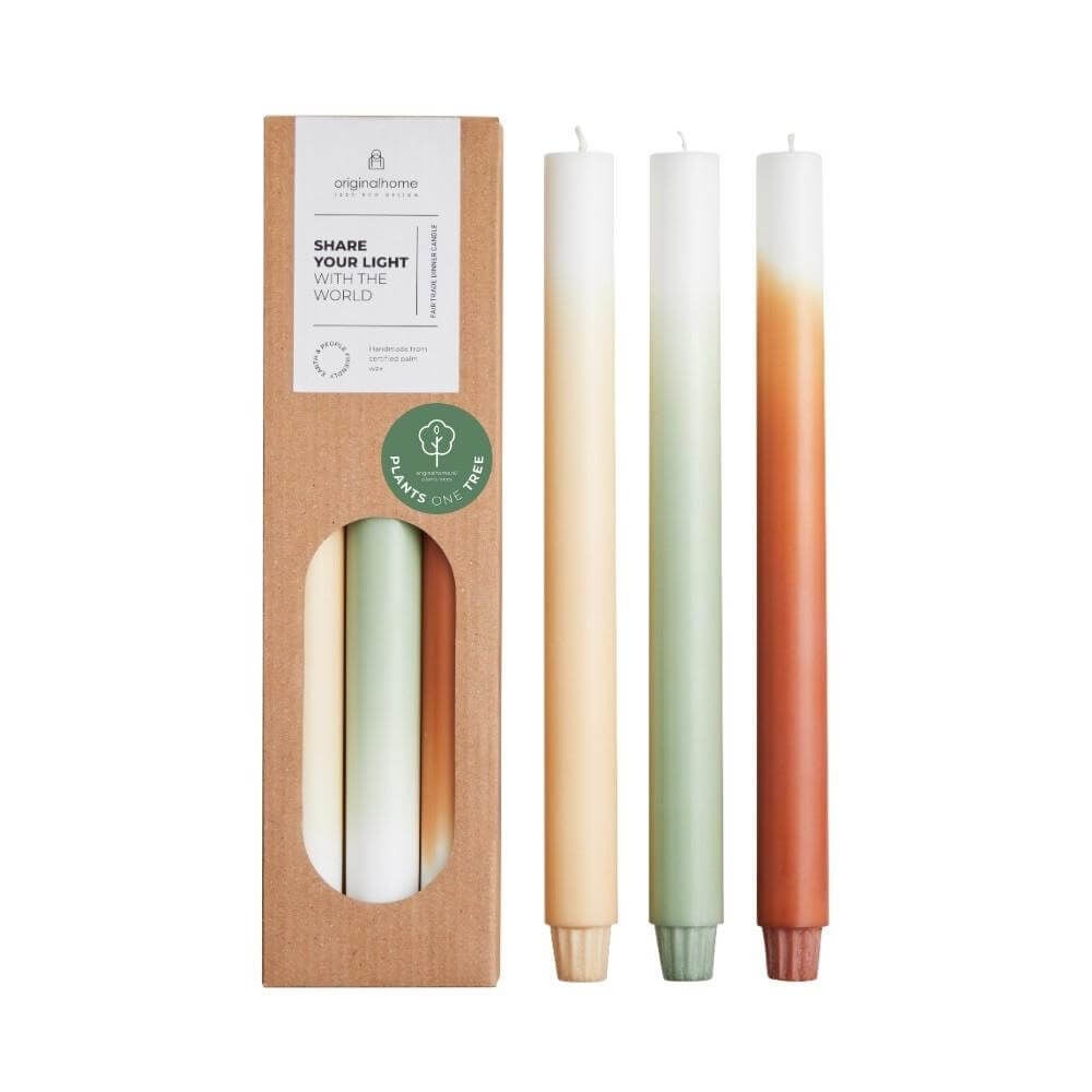Ljus 3-pack 30cm Pine tree Gradient 19h
