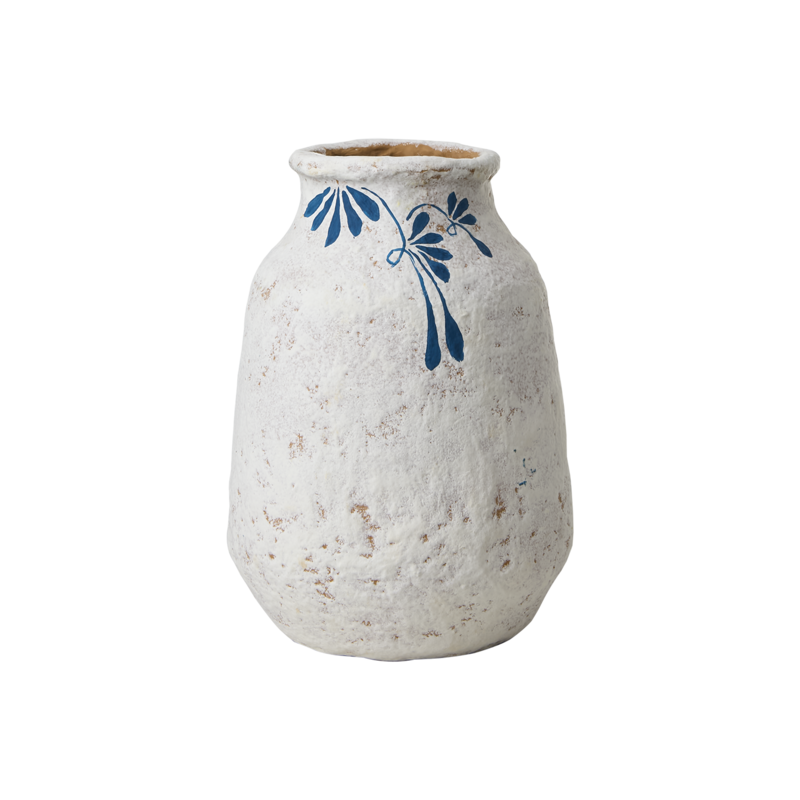 ANGUS Vas, Elfenben/blå