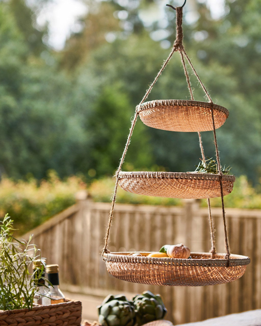 SUNNY Hängande korg, Natur/grön