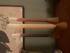 Ljus 3-pack 30cm Pine apple Gradient 19h