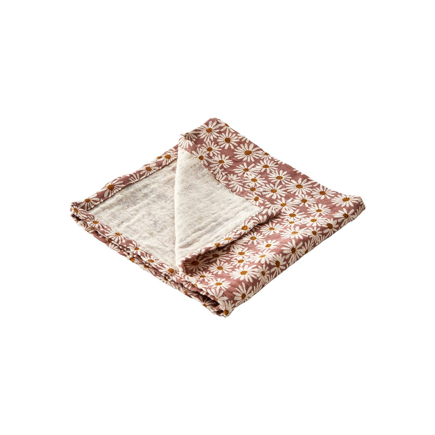 ELSA Servett, Rosa/elfenben/senapsgul