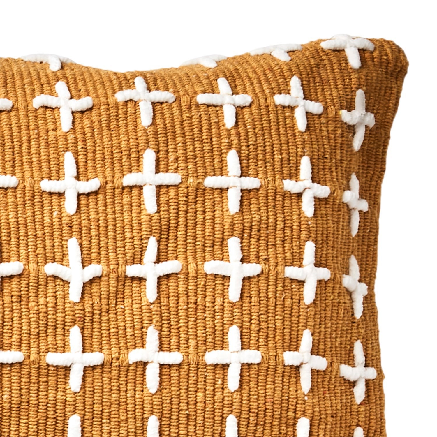 MAJA Kuddfodral, Senapsgul/vit